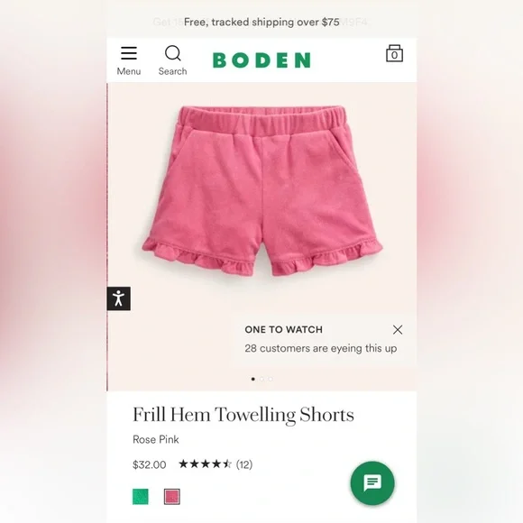 Mini Biden matching set pink toweling jacket (3-4 years) and shorts (3T) - Picture 4 of 4